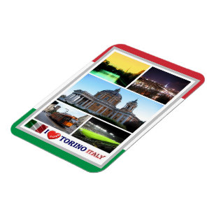 Italien - Piemonte - Torino - I Kärlek - Magnet