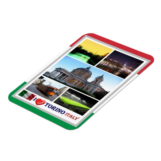 Italien - Piemonte - Torino - I Kärlek - Magnet (Vänstra Sidan)
