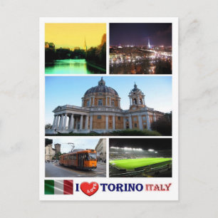 Italien - Piemonte - Torino - I Kärlek - Vykort