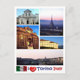 Italien - Piemonte - Torino - I Kärlek - Vykort