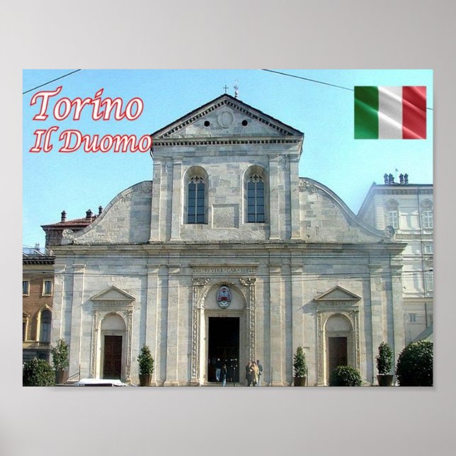Italien - Piemonte - Torino - katedral - Poster (Framsidan)