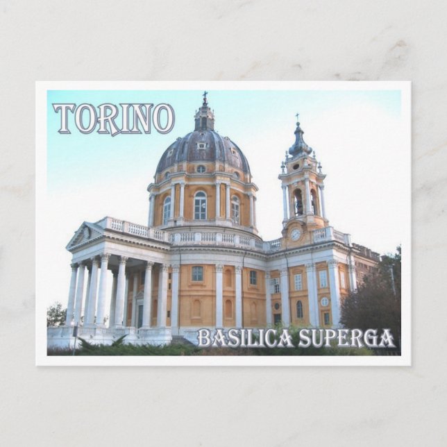 Italien - Piemonte - Torino - Superga - Vykort (Framsida)