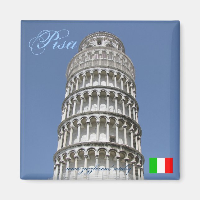 Italien Pisa coola magnet design (Framsidan)