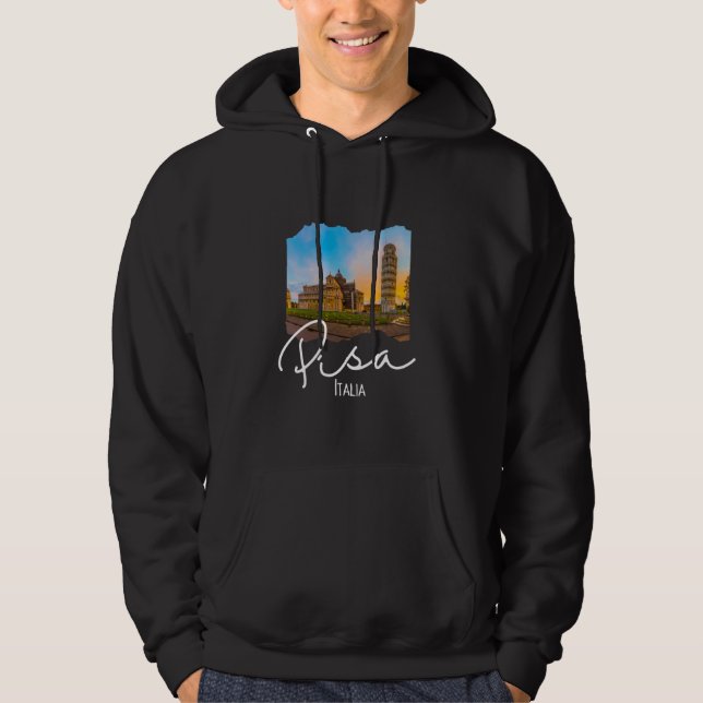 Italien Pisa Souvenir Pisa Torn Hoodie (Framsida)