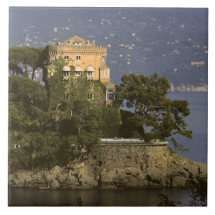 Italien, Portofino. Scenisk liv på Kakelplatta