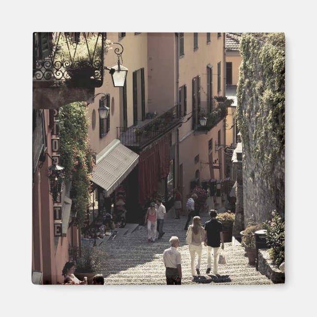 Italien, provinsen Como, Bellagio. Salita 2 Magnet (Framsidan)