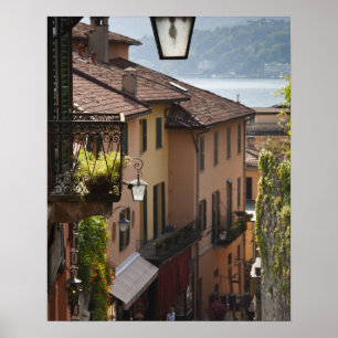 Italien, provinsen Como, Bellagio. Salita Poster