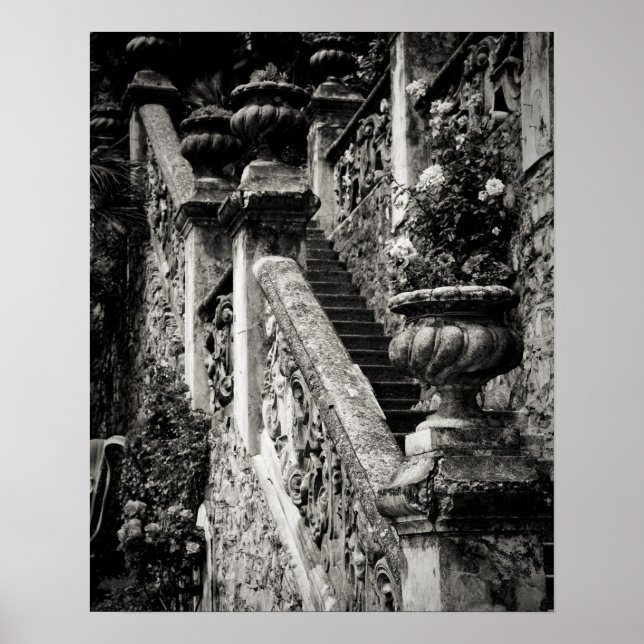 Italien, provinsen Lecco, Varenna. Villa Monastero Poster (Framsidan)