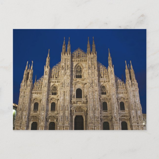 Italien, provinsen Milano, Milano. Milan Cathedral Vykort (Framsida)
