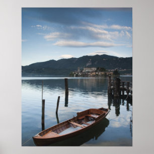 Italien, provinsen Novara, Orta San Giulio. Isola Poster