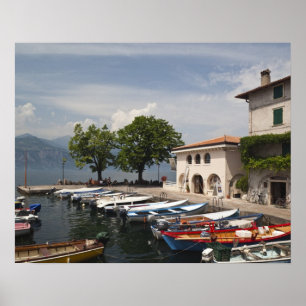Italien, provinsen Verona, Malcesine. Kassongammal Poster