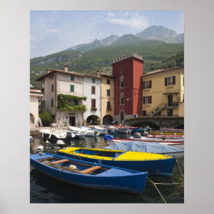 Italien, provinsen Verona, Malcesine. Kassongammal Poster