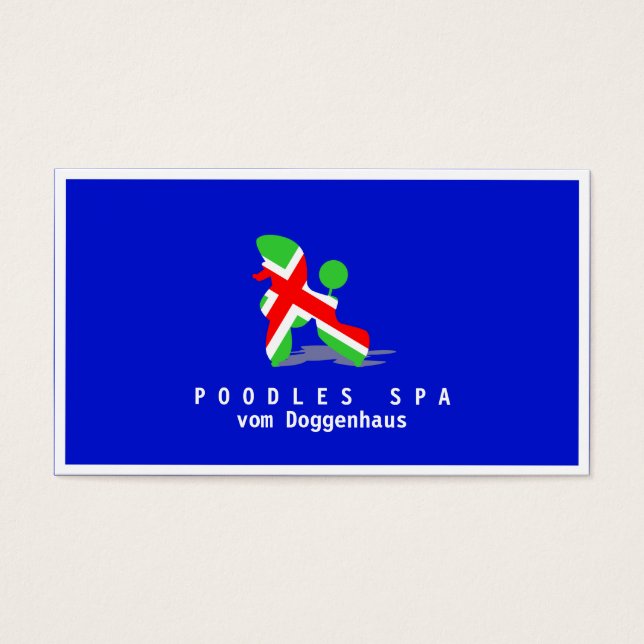 Italien Pudel Visitkort (Framsidan)