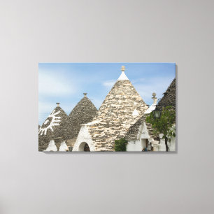 Italien, Puglia, Alberobello, Terra dei Trulli, Canvastryck