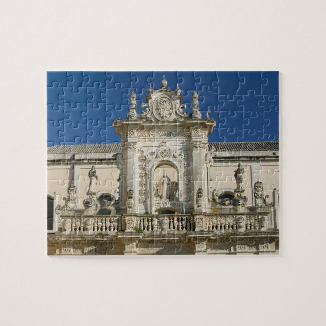 Italien, Puglia, Lecce, Piazza del Duomo, Palazzo Pussel (Horisontell)