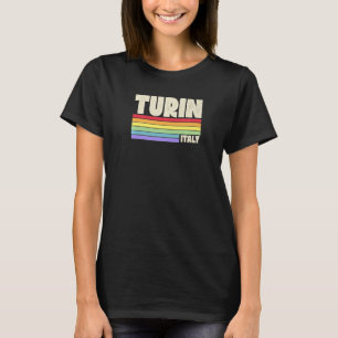 Italien Regnbåge Gay pride Merch Retro 70 s 80 T Shirt