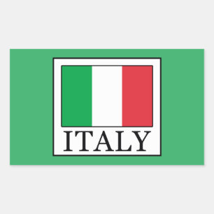 Italien Rektangulärt Klistermärke