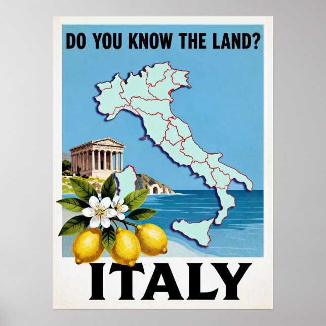Italien Resa Affisch (Framsidan)