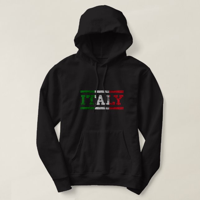 Italien Resa Italia Flagga Italiano Pride Ital Hoodie (Design framsida)