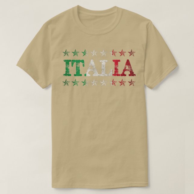 Italien Resa Italia Flagga Italiano Pride Ital T Shirt (Design framsida)