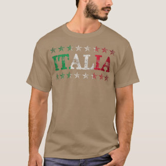 Italien Resa Italia Flagga Italiano Pride Ital T Shirt