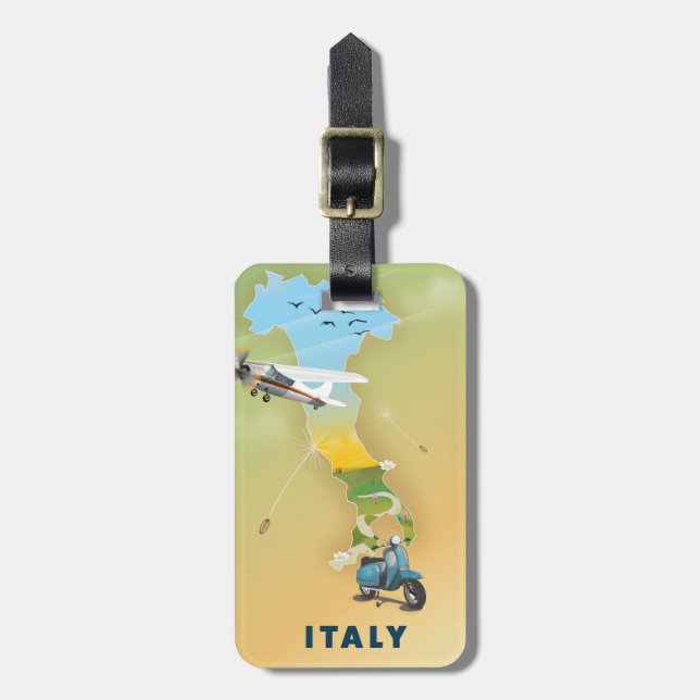 Italien resaupplägg bagagebricka (Vertikal Framsida)