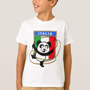 Italien Rhythmic Gymnastics Panda Tee Shirt
