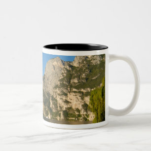 Italien, Riva del Garda, Gardasjön, Berg Två-Tonad Mugg