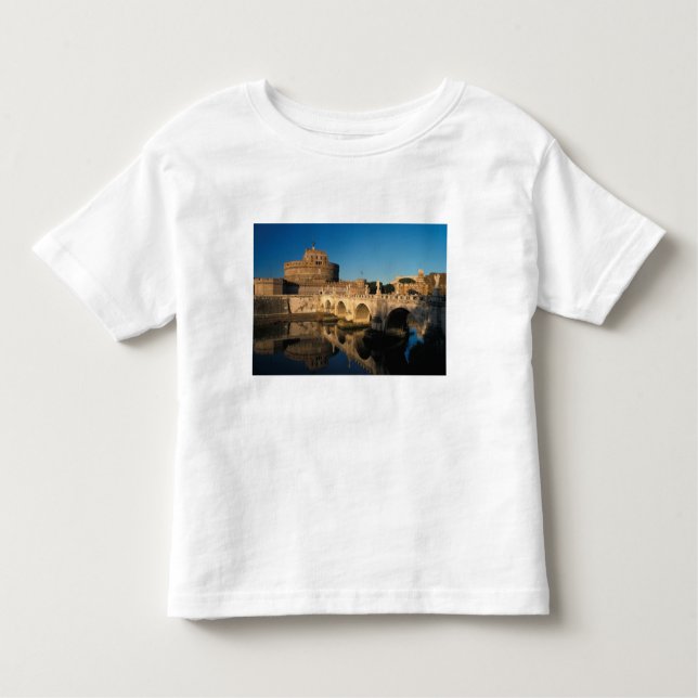 Italien, Rom, Castel Sant'Angelo och floden Tee Shirt (Framsida)
