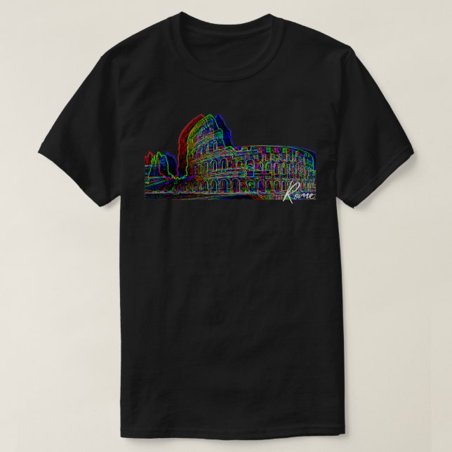 Italien Rom Colosseum, italienska Souvenir Gift T Shirt (Design framsida)