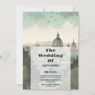Italien Rom Destination Wedding Inbjudningar