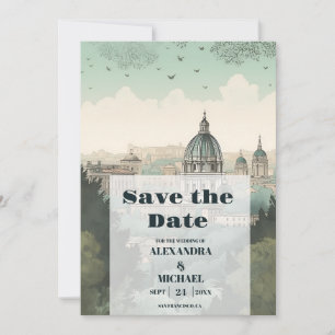 Italien Rom Destination Wedding Spara Datumet