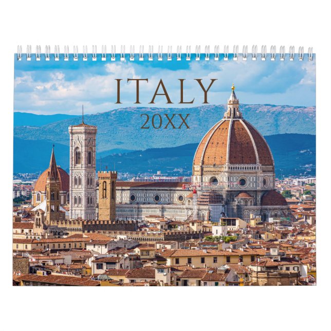 Italien Rom Florence Venice Tuscany Wall Calendar Kalender (Omslag)