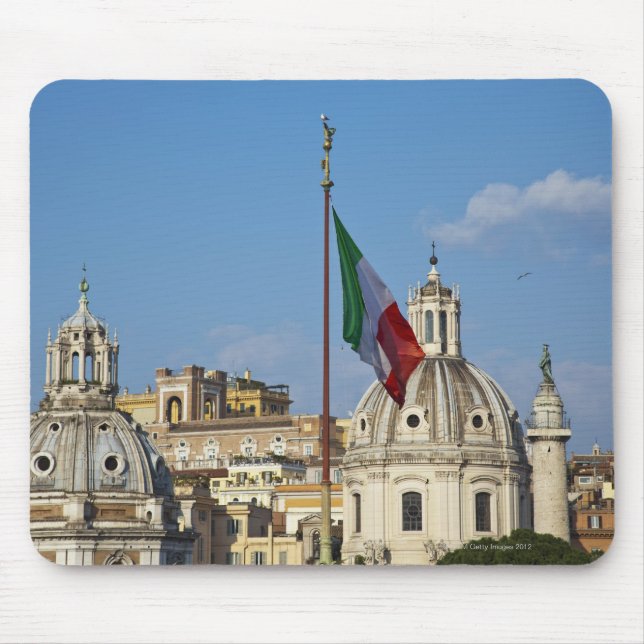 Italien, Rom. Italienska flagga Musmatta (Framsidan)