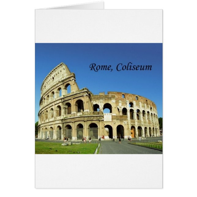 Italien, Rom, Roman Coliseum (St.K.) Hälsningskort (Framsidan)