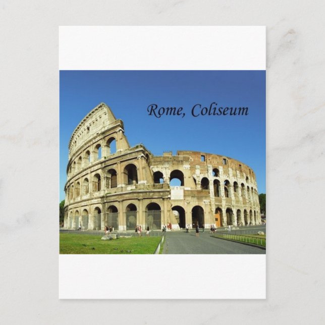 Italien, Rom, Roman Coliseum (St.K.) Vykort (Framsida)
