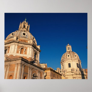 Italien, Rom, Santa Maria di Loreto kyrka och Poster
