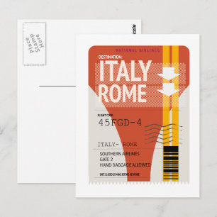 Italien Rom semesterbiljett Vykort