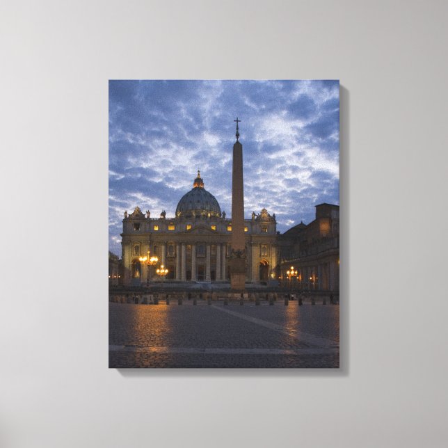Italien, Rom, Vatikanstaten, St. Peter's Basilica Canvastryck (Framsida)