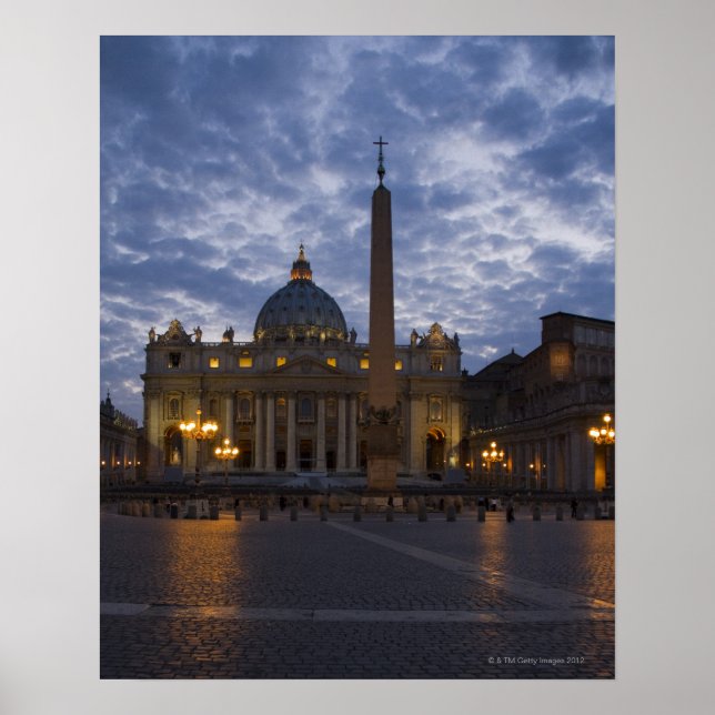 Italien, Rom, Vatikanstaten, St. Peter's Basilica Poster (Framsidan)