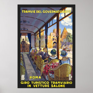 Italien Rom Vintage resor Poster återställd