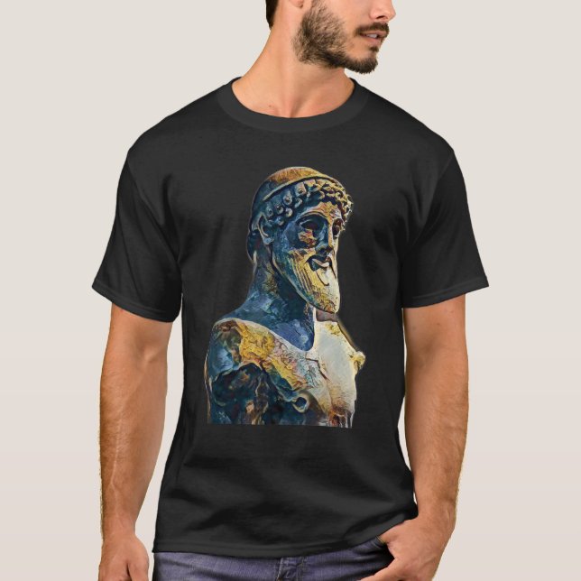 Italien Roman Statue Abstrakt Lärare 65 T Shirt (Framsida)