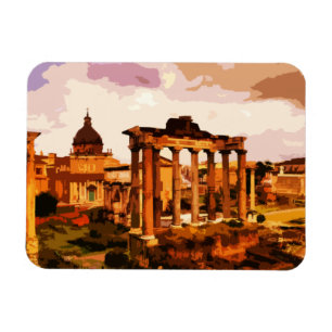 Italien Romanum Architecture i Romforum Magnet