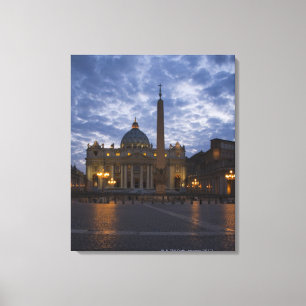 Italien Rome, Vatican City, Sts Peter Basilica Canvastryck