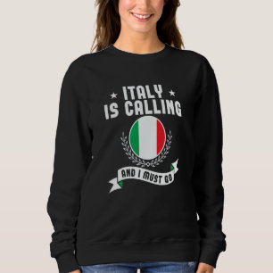 Italien ropar och jag måste åka souvenirer italien t shirt