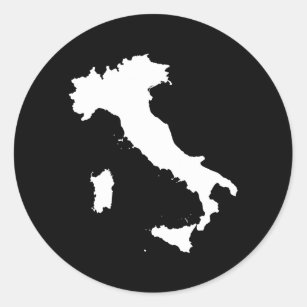 Italien Runt Klistermärke