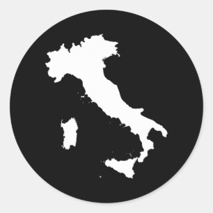 Italien Runt Klistermärke