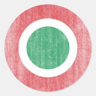 ITALIEN RUNT KLISTERMÄRKE