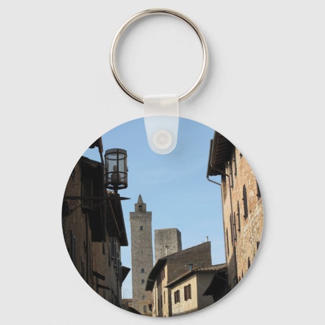 Italien San Gimignano Toskana Nyckelring (Framsida)