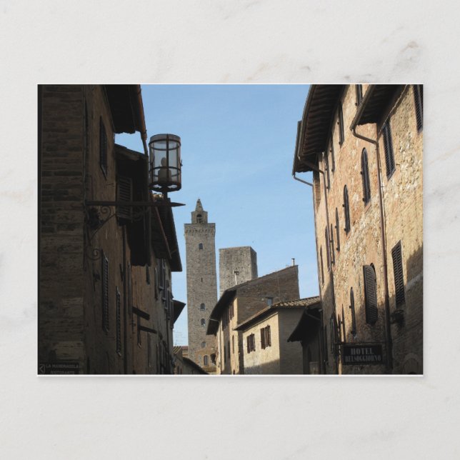 Italien San Gimignano Toskana Vykort (Framsida)